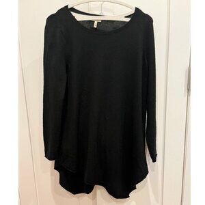 Joie Black Tambrel Long Sleeve Asymmetrical Knit Sweater – Size Medium